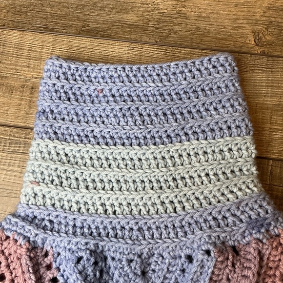 Handcrafted Crochet Cowl Neck Scarf New Handmade by Seller One Size Adult Knit - Picture 16 of 16